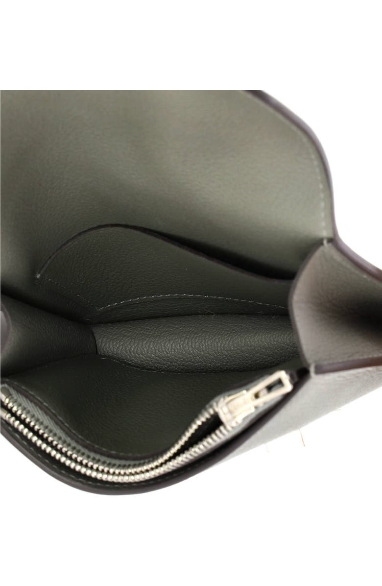 Pre-Owned Hermes Constance Slim Wallet Evercolor, Alternate, color, Gris Asphalte