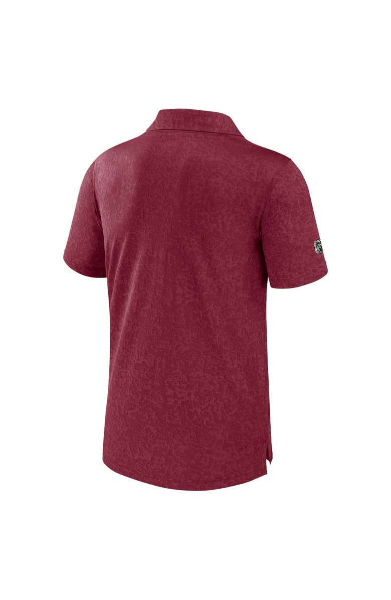 FANATICS Men's Fanatics Garnet Arizona Coyotes Authentic Pro Jacquard Polo, Alternate, color, Garnet