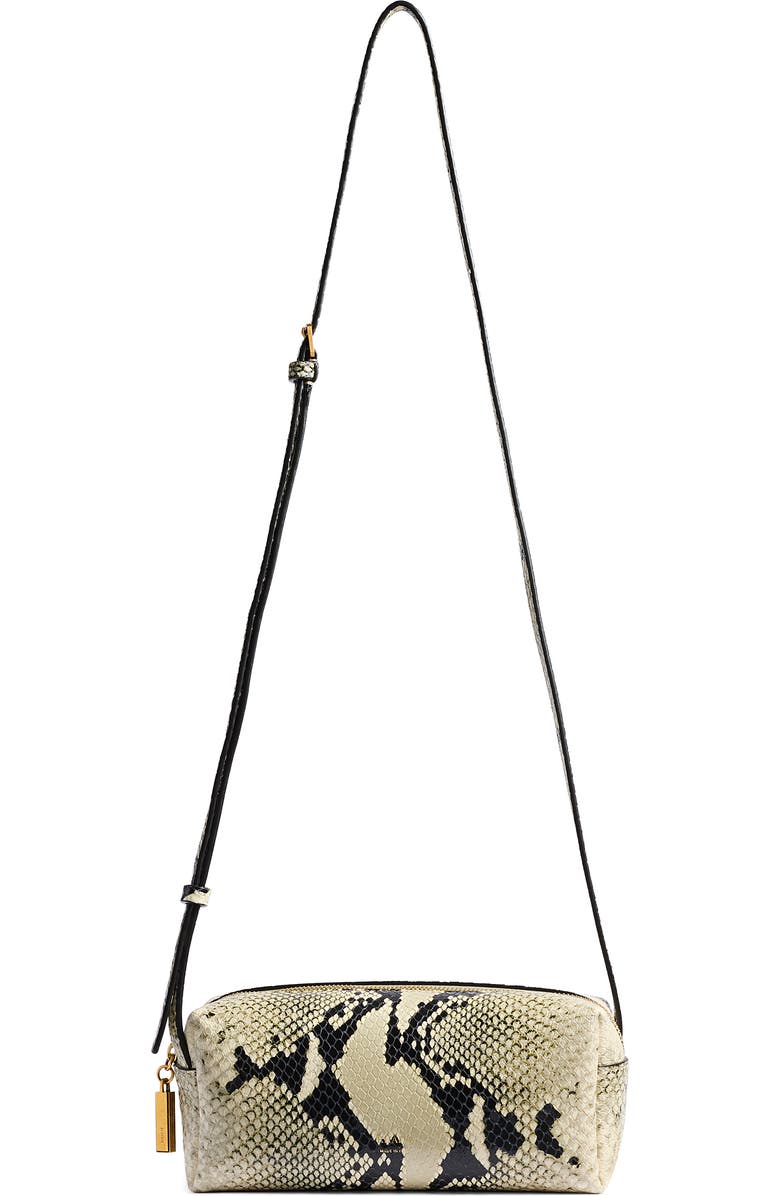 Khaite Mini Kye Snakeskin Embossed Leather Crossbody Bag, Main, color, Natural 121