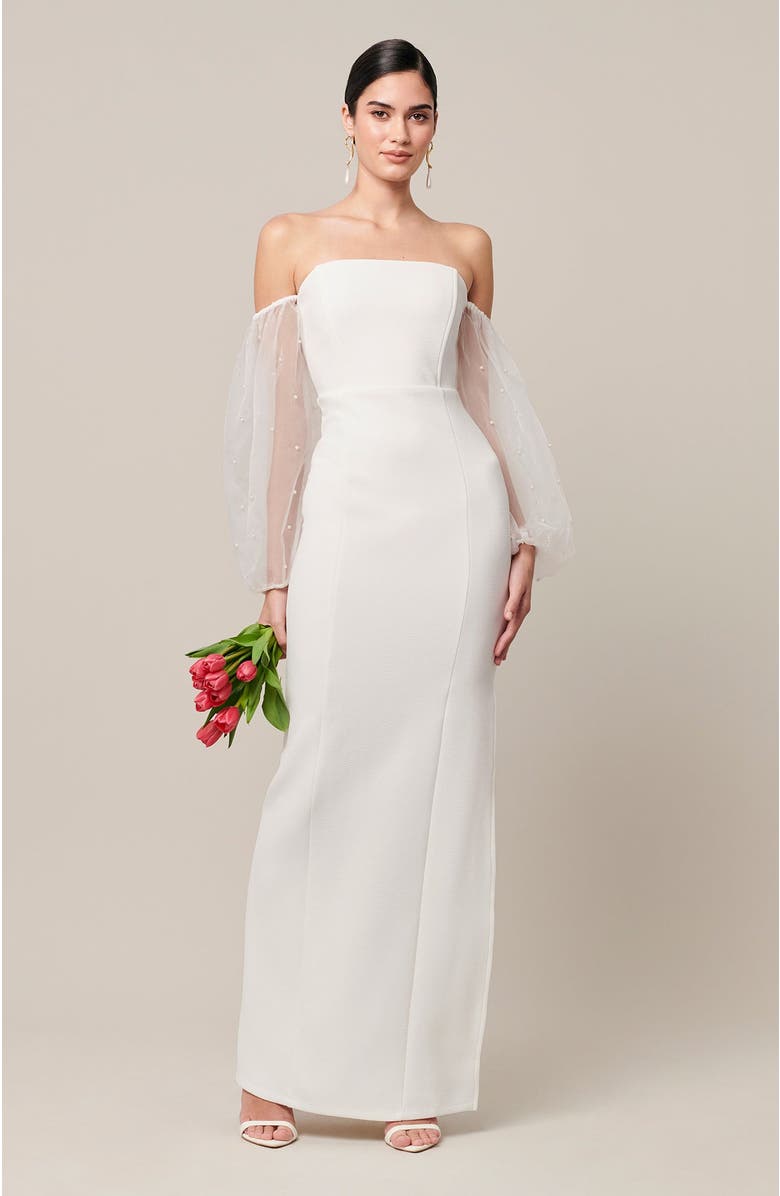 BWLDR Iris Maxi Dress, Alternate, color, White