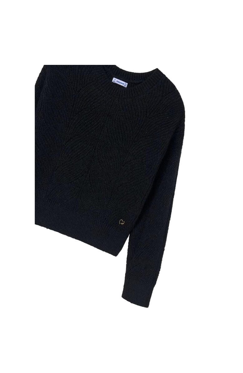 Mayoral Sequin Sweater, Alternate, color, Black