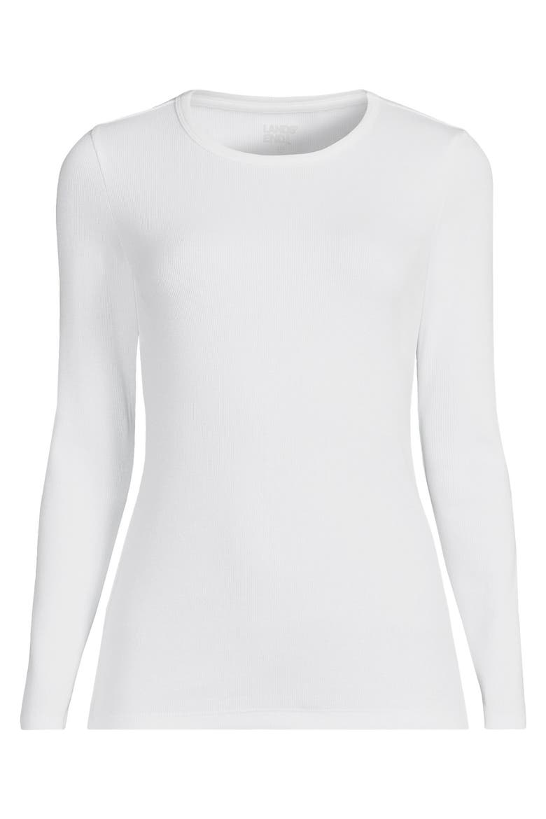 Cotton Rib T-shirt, Alternate, color, White