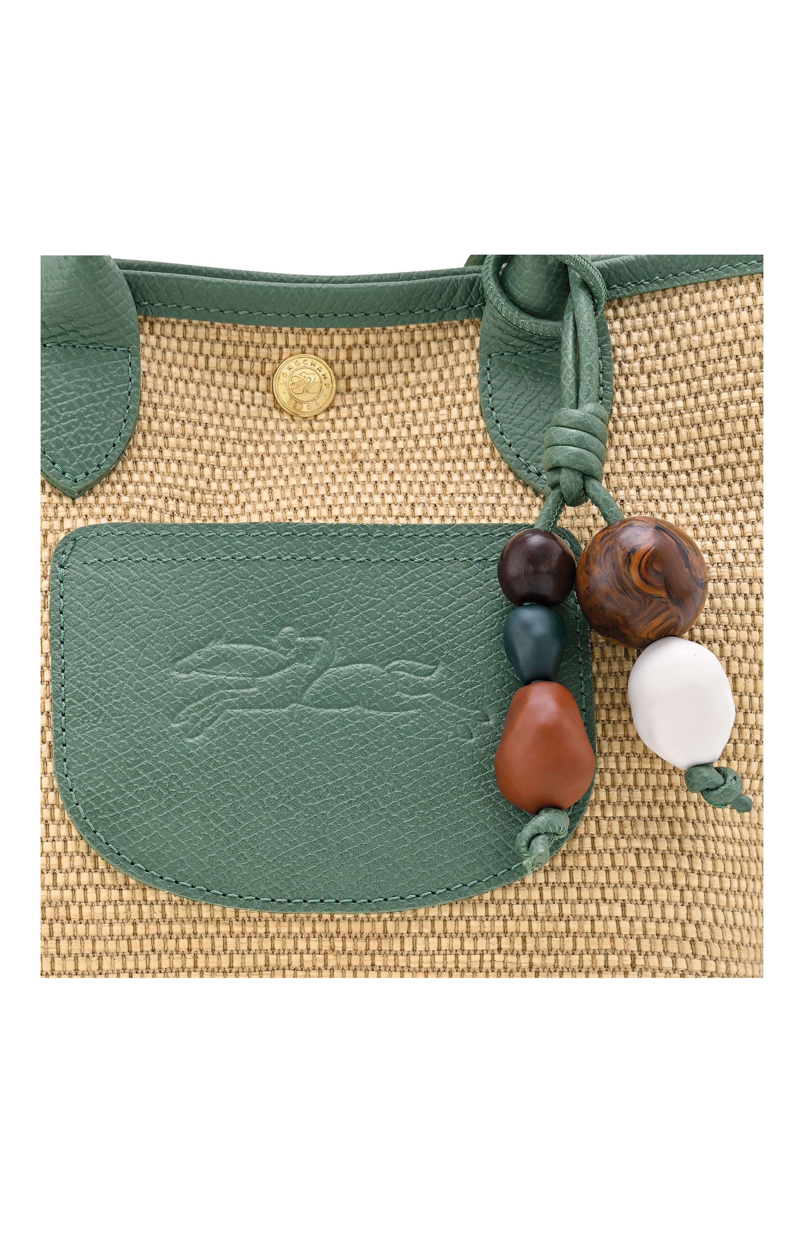 Longchamp Extra Small Le Pliage Panier Ceramique Top Handle Bag, Alternate, color, Oregano