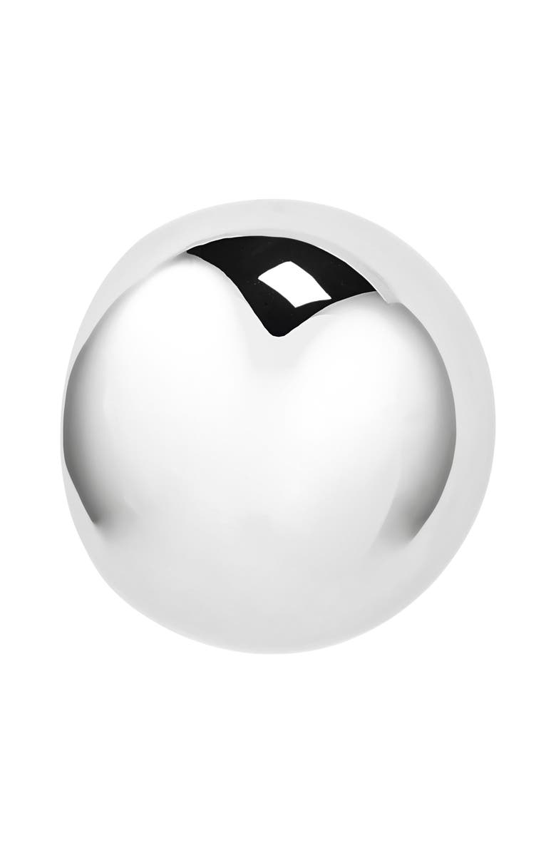 Jacquemus The Salon Circle Stud Earrings, Alternate, color, Silver 980