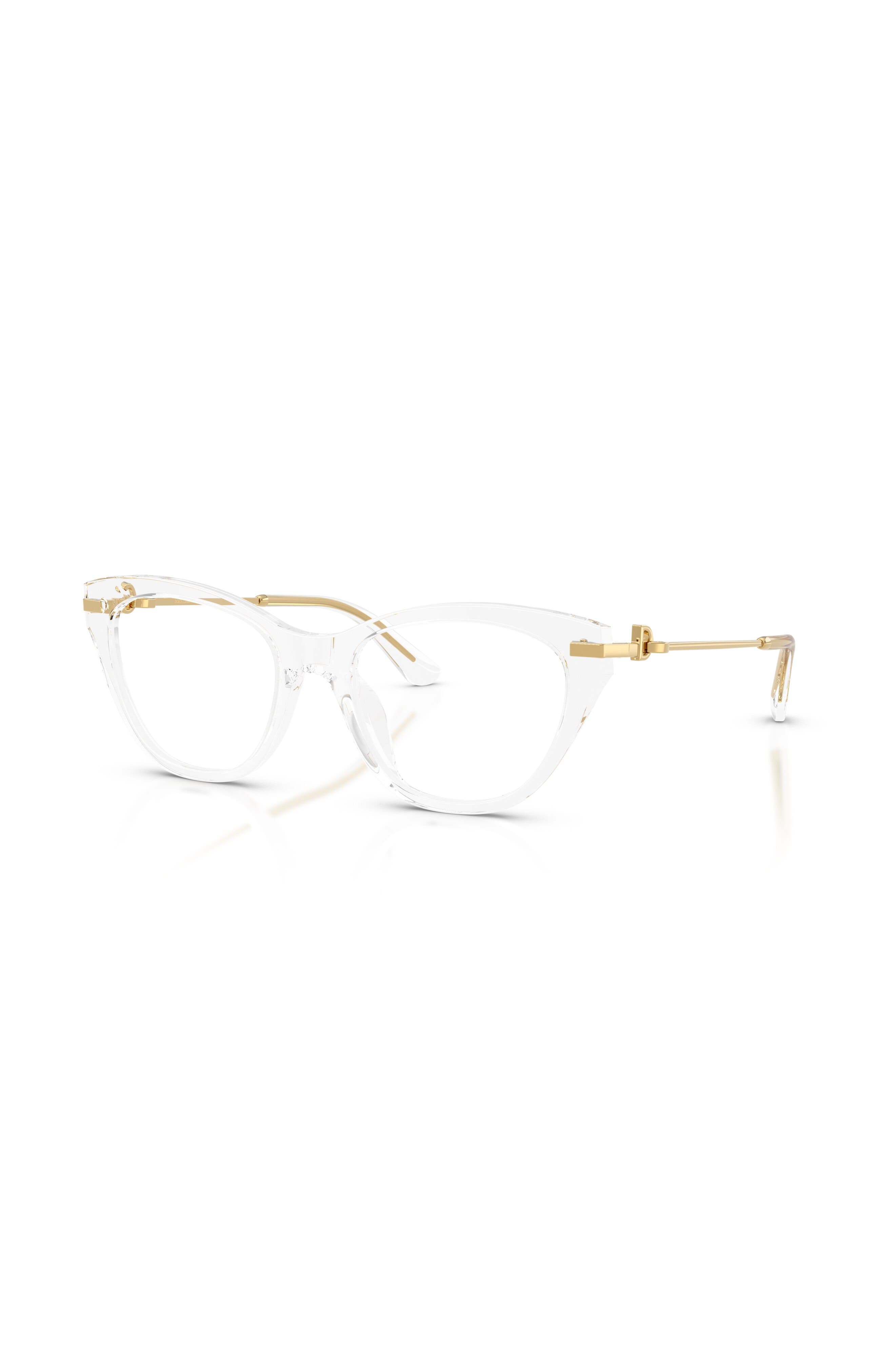 Dolce & Gabbana Dolce&gabbana 51mm Butterfly Optical Glasses In Transparent