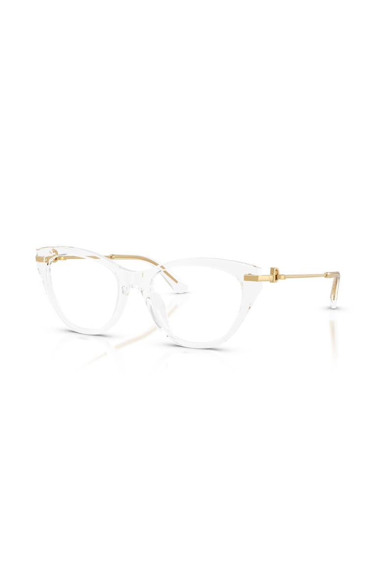 Dolce&Gabbana 51mm Butterfly optical glasses, Main, color, Transparent