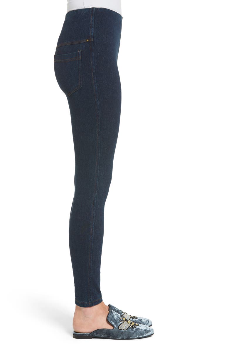 'Lyssentials Toothpick Denim Leggings, Alternate, color, INDIGO
