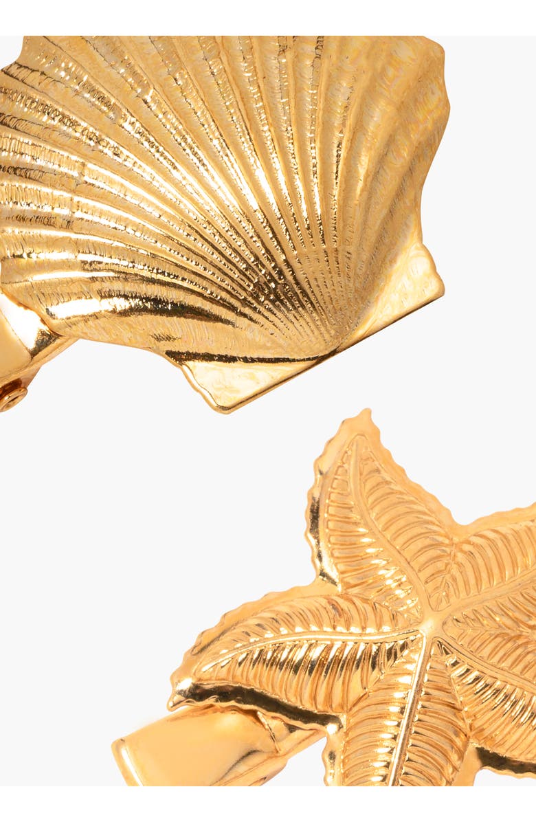 Jennifer Behr Set of 2 Oceane Barrettes, Alternate, color, Gold
