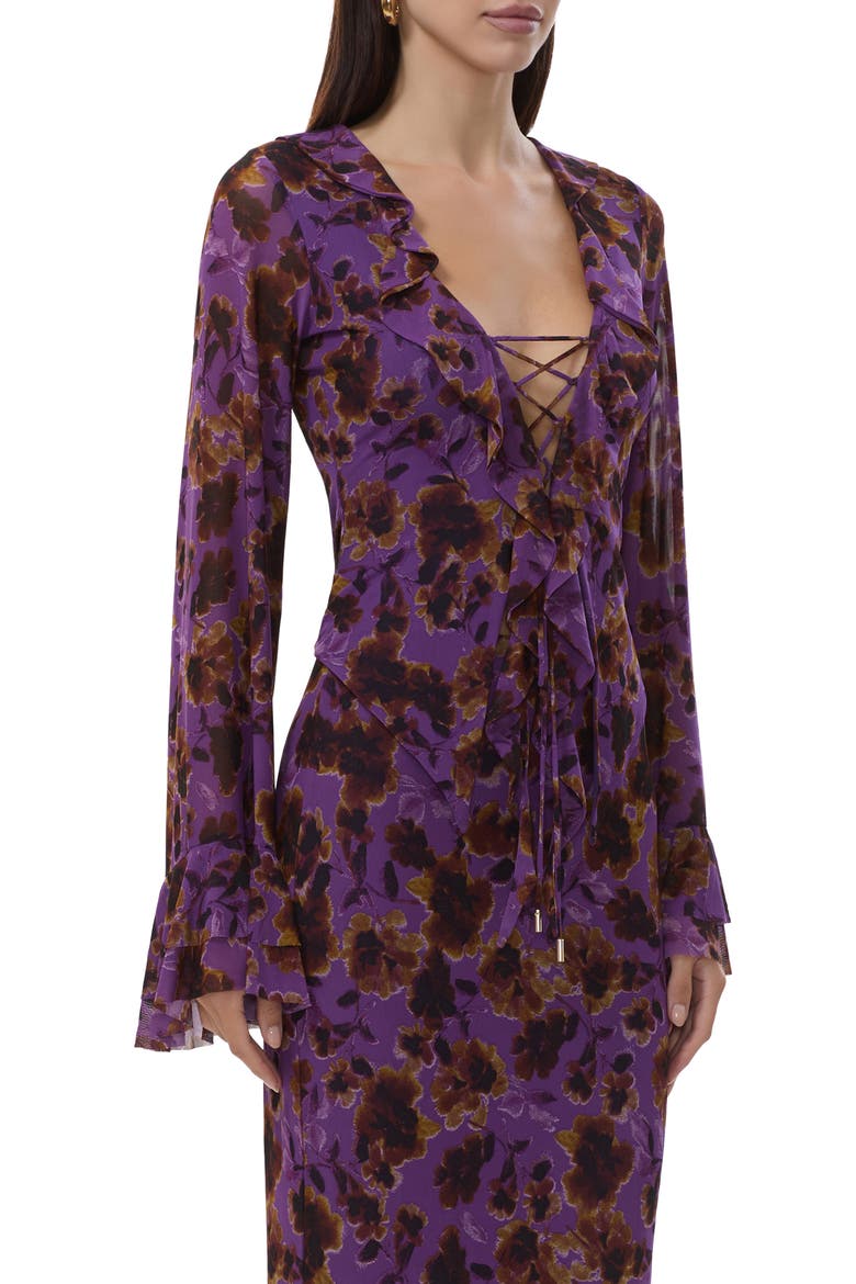 Cadence Floral Ruffle Top, Alternate, color, VIOLET HAZE FLORAL