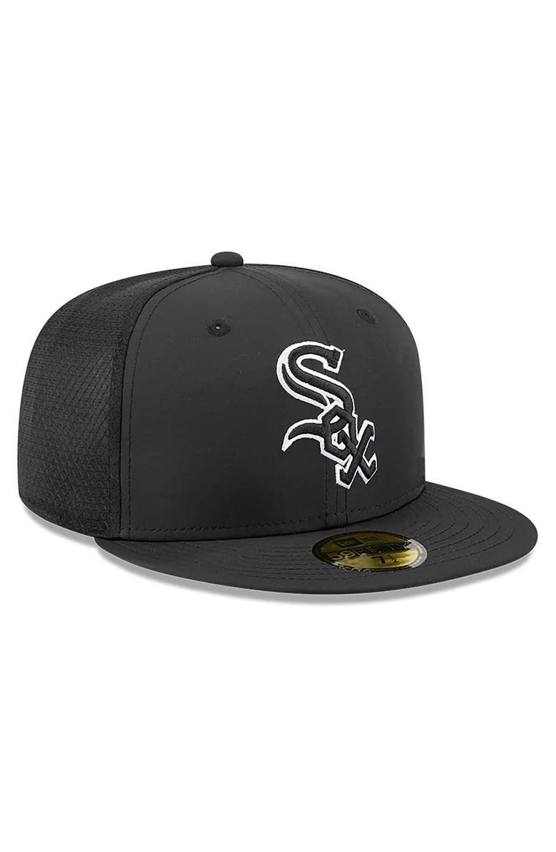 New Era Men's New Era Black Chicago White Sox 2026 Batting Practice 59FIFTY Fitted Hat, Alternate, color, Black
