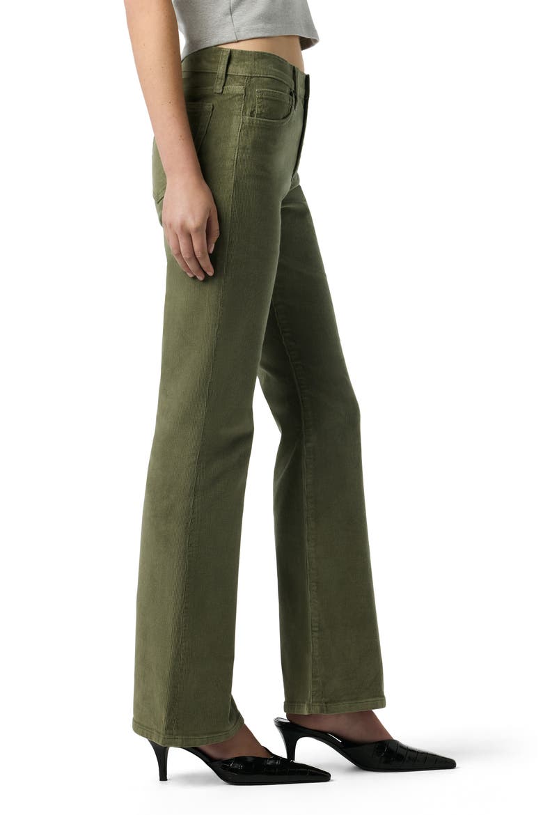 Corduroy Bootcut Pants, Alternate, color, OLIVE