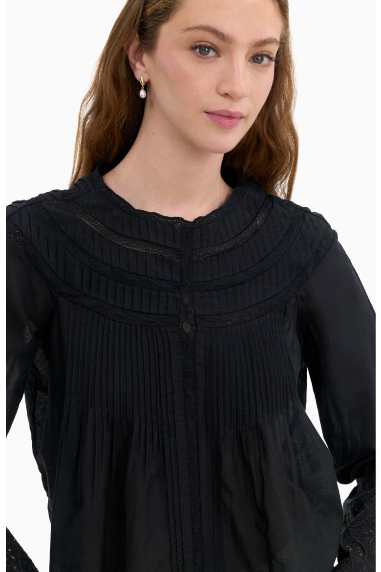 Sabine Blouse, Alternate, color, Jet Black