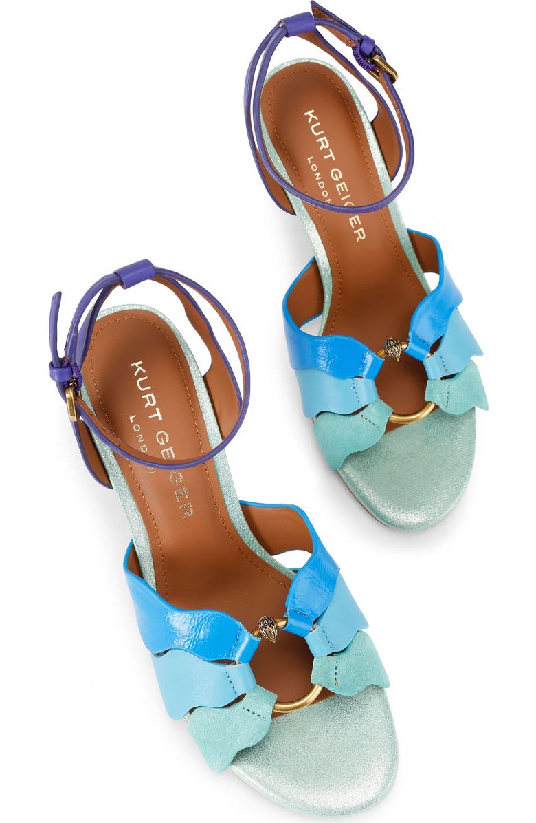 Kurt Geiger London Sun Wave Ankle Strap Sandal, Alternate, color,