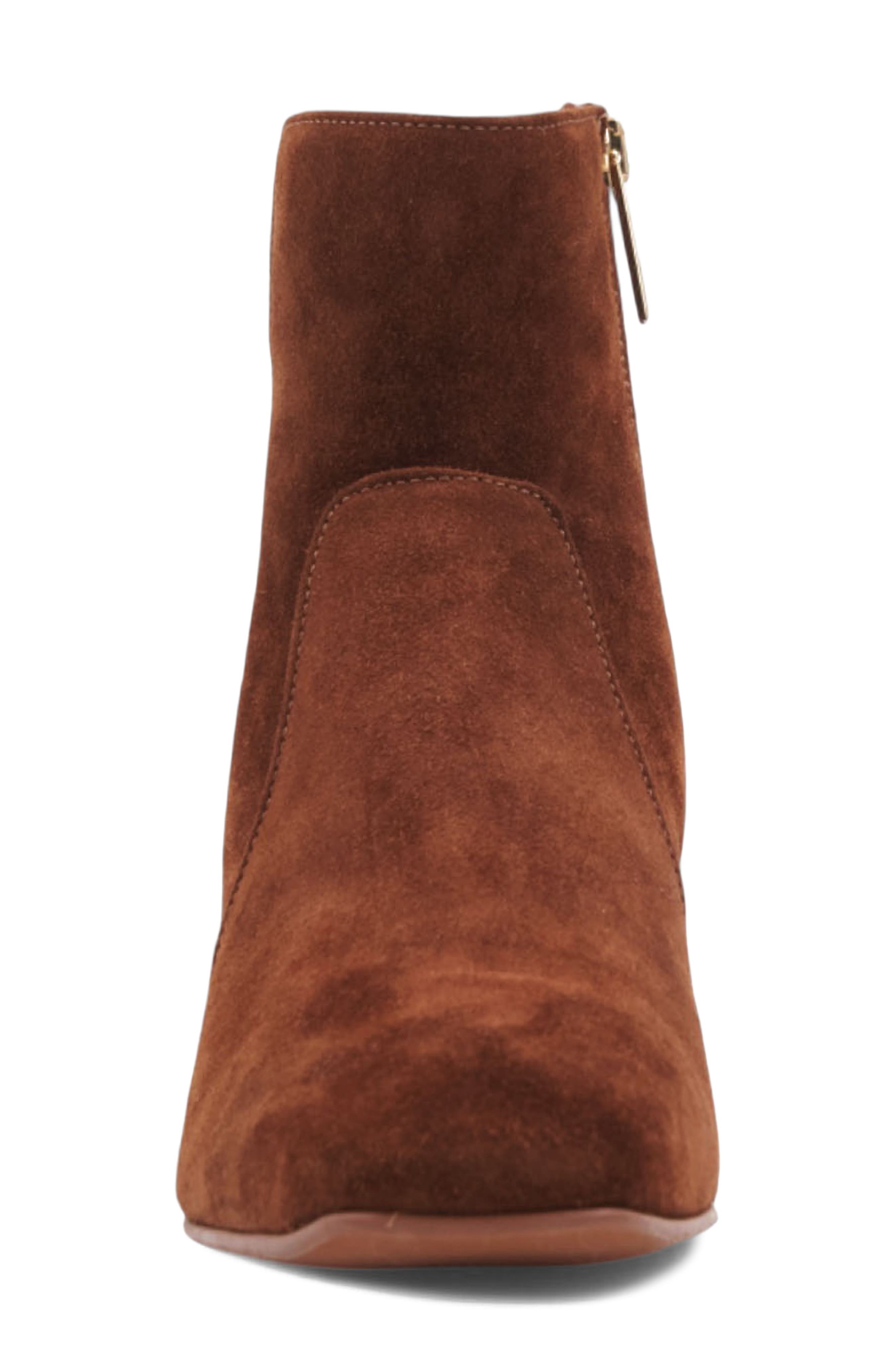 Aquatalia Siela Weatherproof Bootie, Alternate, color, Brandy Suede