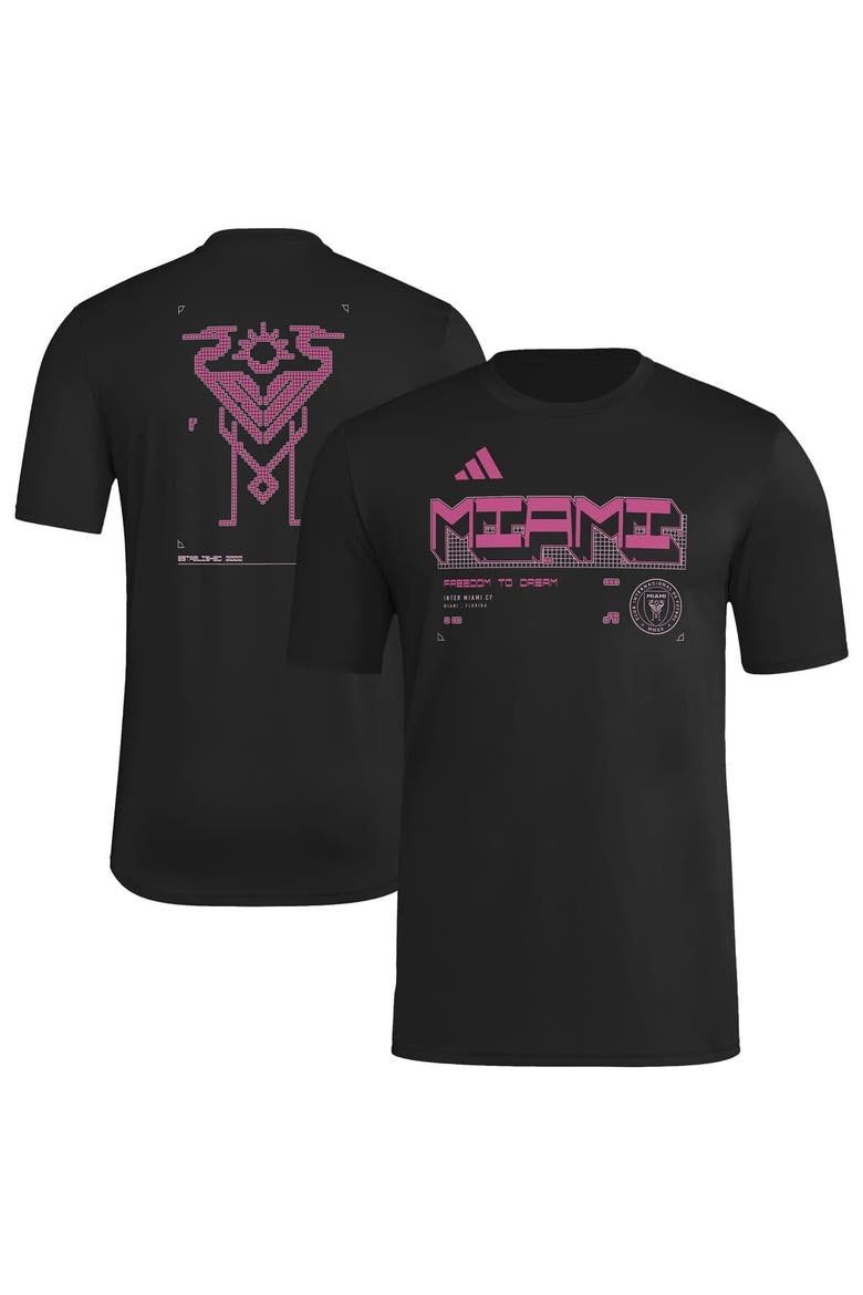 Men's adidas  Black Inter Miami CF 2026 Anthem AEROREADY Pregame T-Shirt, Main, color, Black