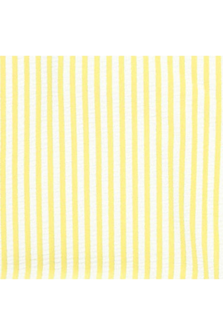 Girls Seersucker Long Sleeve Upf50+ One Piece Rash Guard, Alternate, color, Banana Seersucker