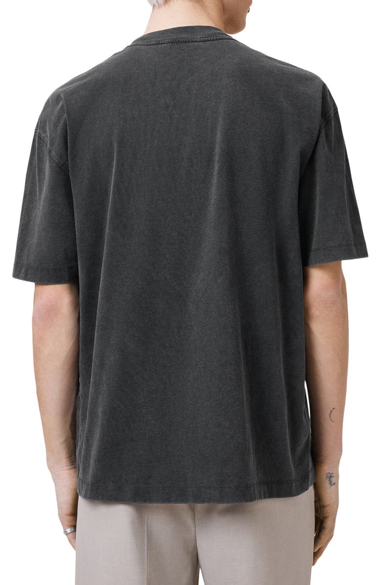 AllSaints Better Days Embroidered Cotton Graphic T-Shirt, Alternate, color, Washed Black