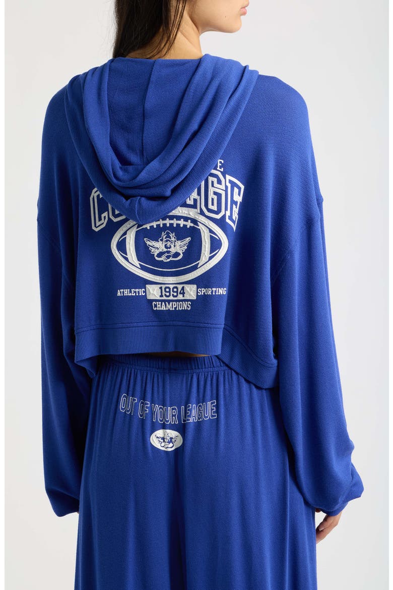 Game Day Alex Full Zip Hoodie, Alternate, color, BLUE