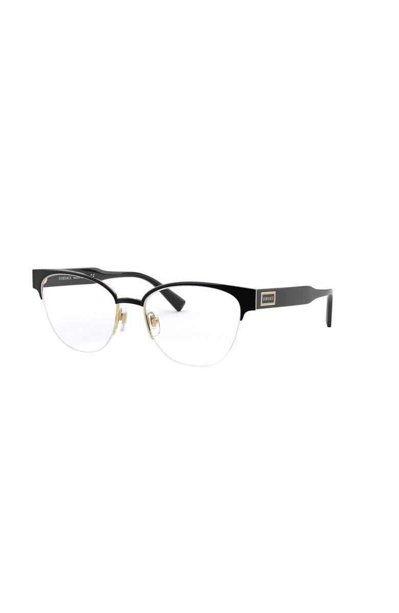 Versace 53mm Cat Eye optical glasses, Main, color, Black