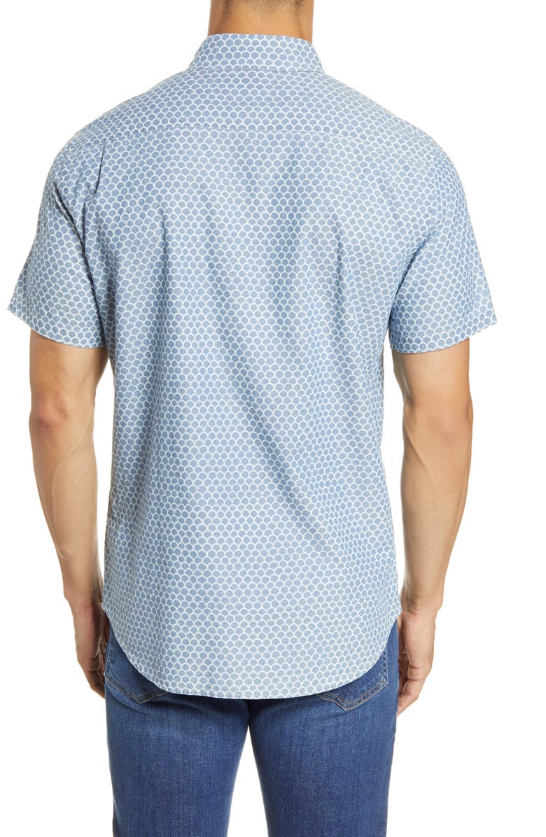 Faherty Everyday Short Sleeve Button-Down Shirt, Alternate, color, 