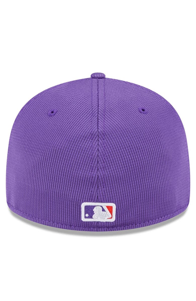 New Era Men's New Era Purple Colorado Rockies 2025 City Connect Batting Practice Low Profile 59FIFTY Fitted Hat, Alternate, color, Purple
