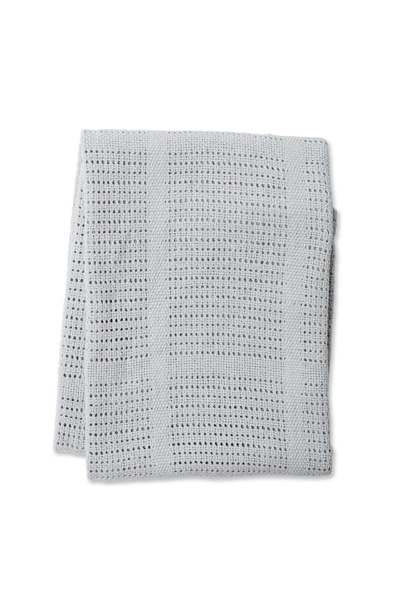 Lulujo Knitted Cellular Blanket, Alternate, color,