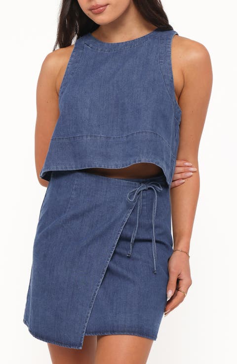 Siena Sleeveless Boxy Crop Top