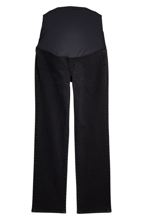 Madewell The Maternity Over The Belly '90s Straight Leg Jeans In Belmere Wash