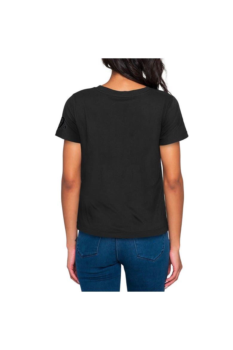 Women's New Era  Black Baltimore Orioles 2023 City Connect Cap Logo T-Shirt, Alternate, color, Black