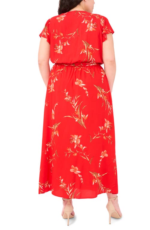 Shop Cece Floral Faux Wrap Maxi Dress