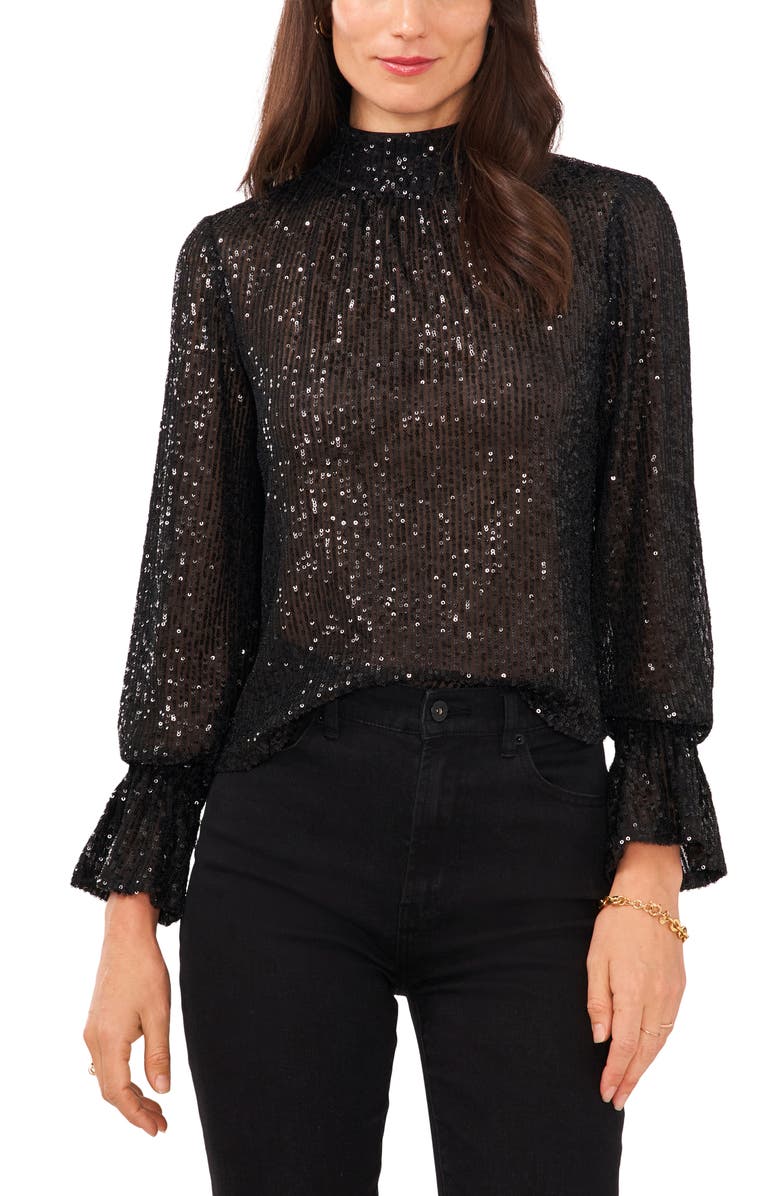 1.STATE Drape Back Sequin Top, Main, color,