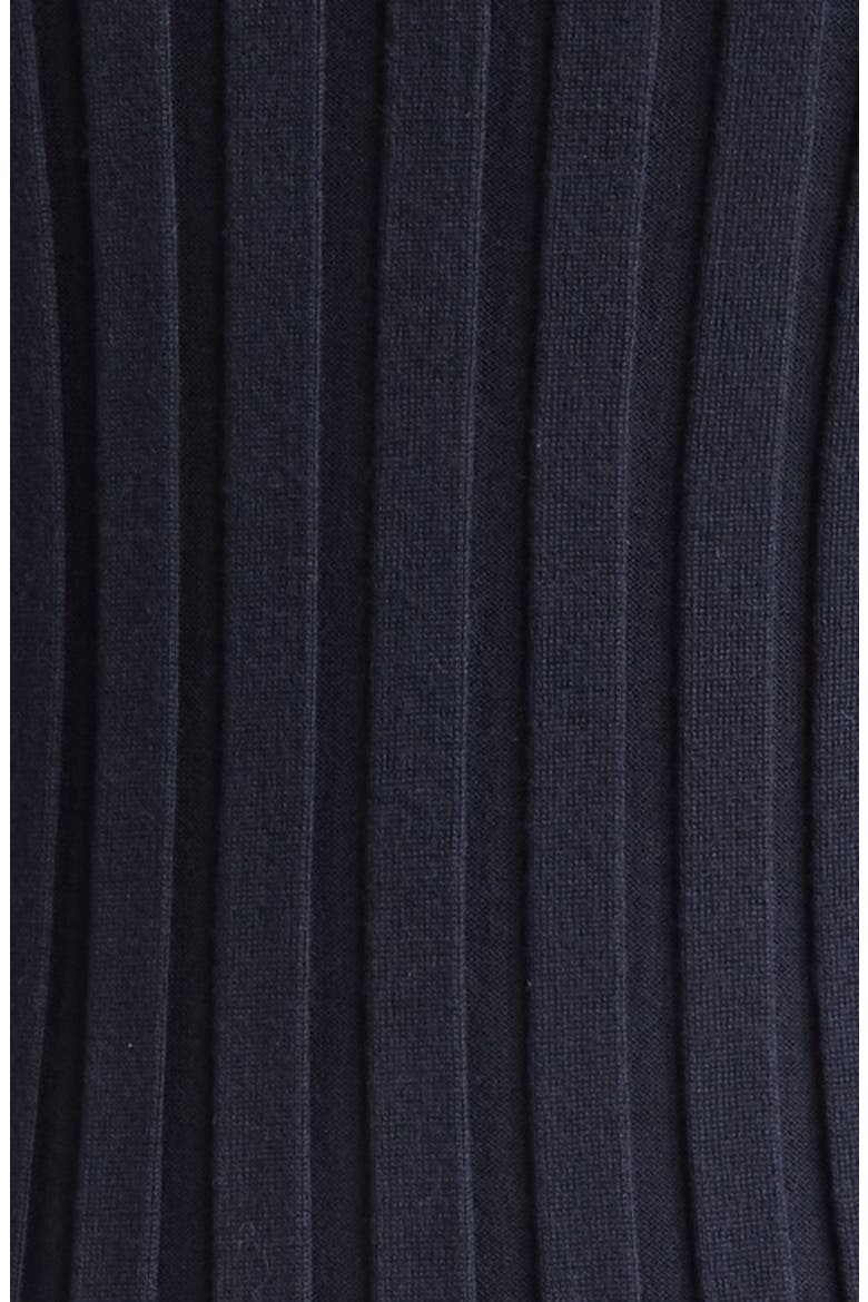 Sugarman Long Sleeve Virgin Wool Rib Polo, Alternate, color, NAVY
