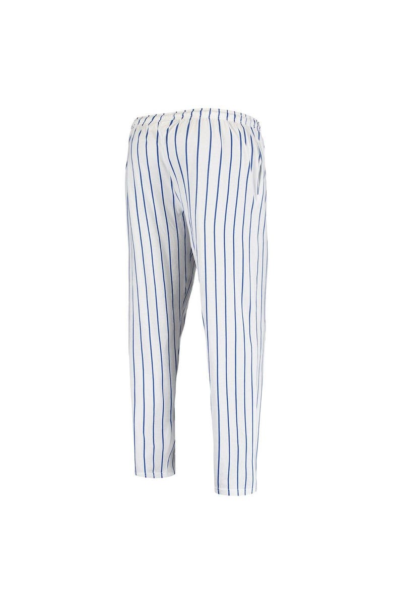 CONCEPTS SPORT Men's Concepts Sport White Texas Rangers Vigor Pinstripe Pants, Alternate, color,