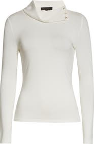 Donna Karan New York DONNA KARAN WOMAN Convertible Mock Neck Top