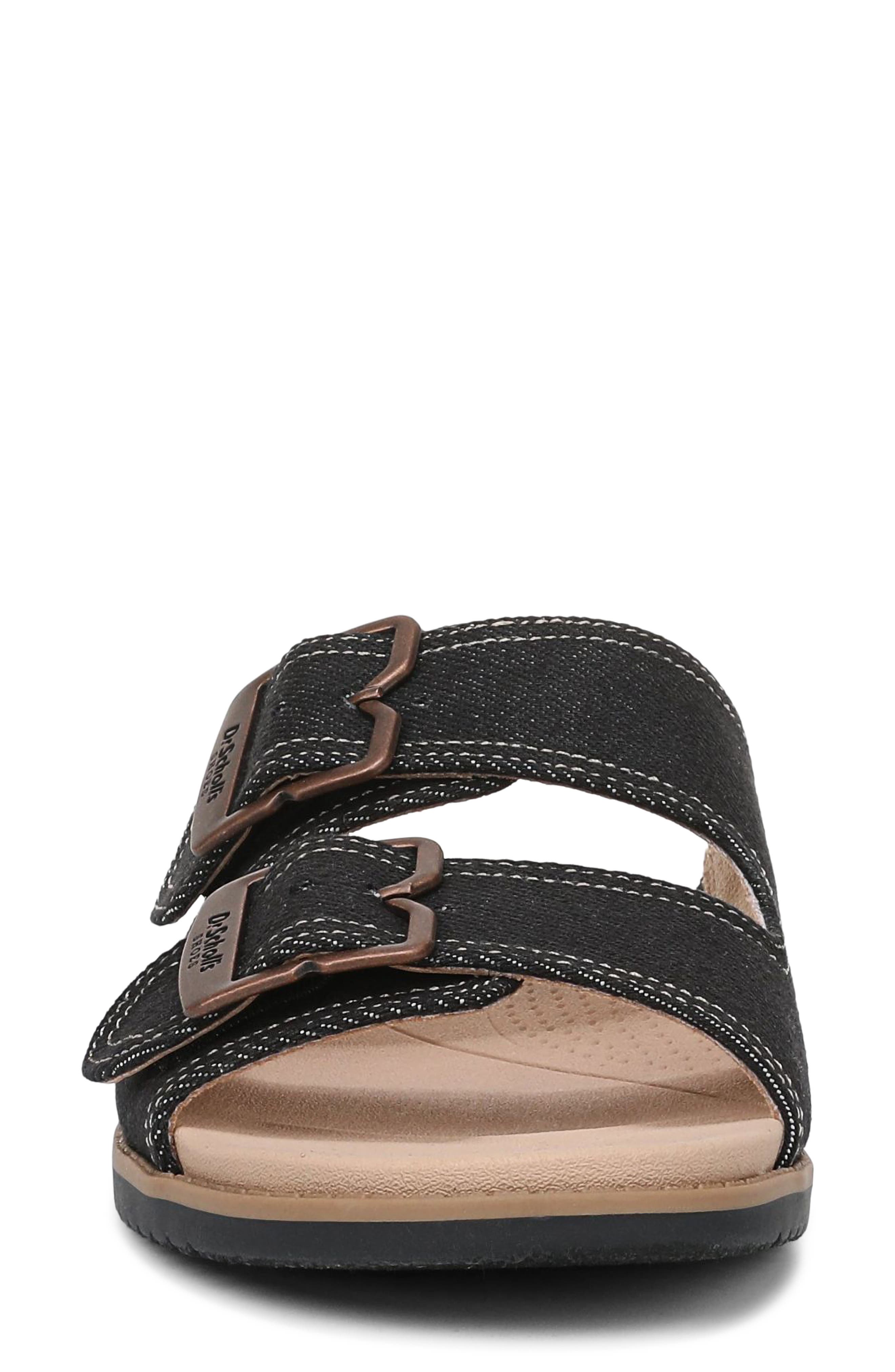 Dr. Scholl's x Wrangler<sup>®</sup> So Wrangler Slide Sandal, Alternate, color, Black