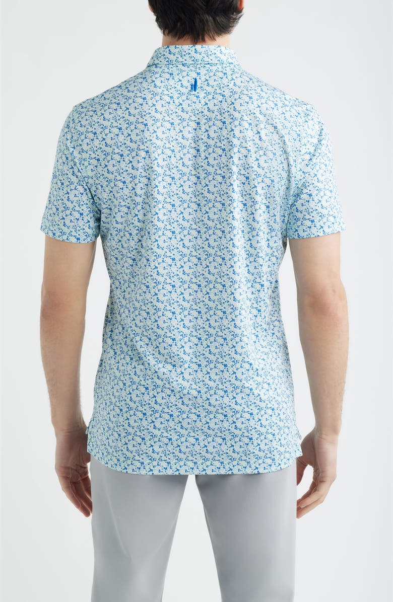johnnie-O Charmer Floral Performance Jersey Polo, Alternate, color, Sound Side