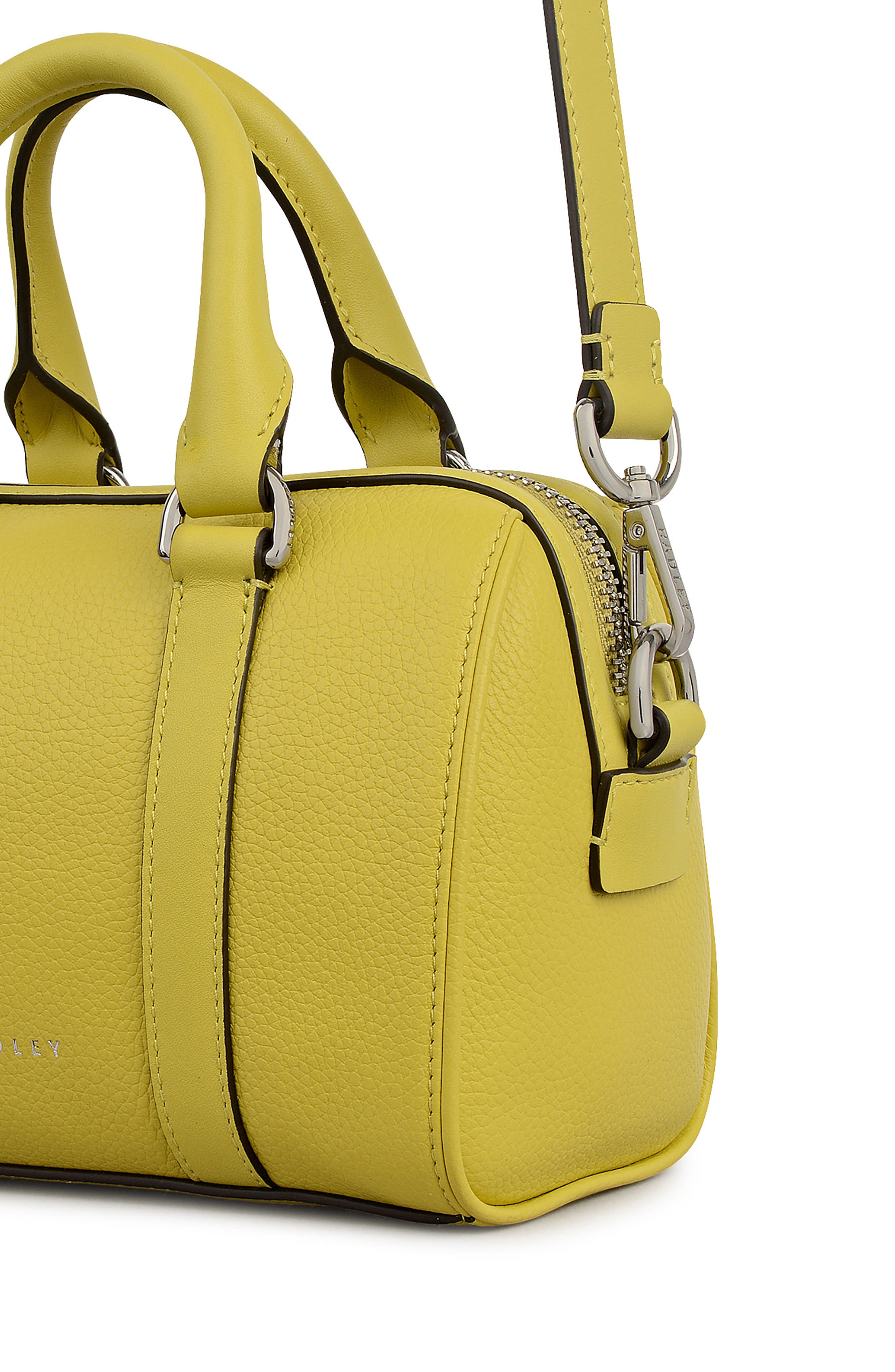 Radley Mini Noble Alley Zip Top Handle Bag, Alternate, color, Limoncello