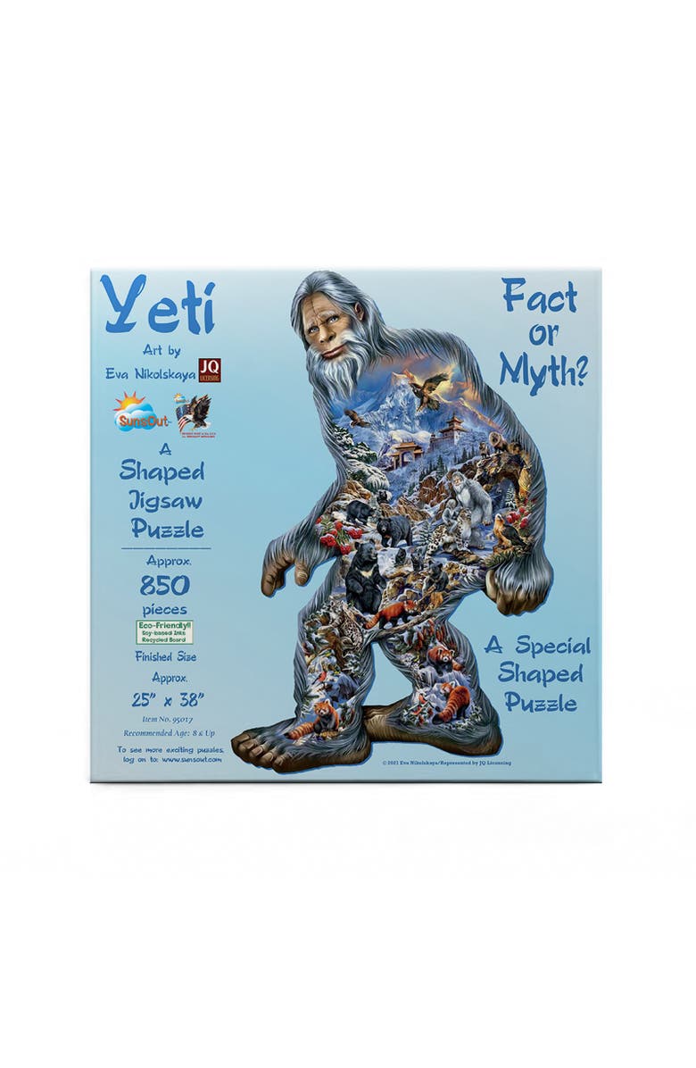 Sunsout Yeti 850 piece Jigsaw Puzzle for Adults Special Shape, Alternate, color, Multicolor