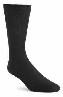 Canali Solid Cotton Dress Socks