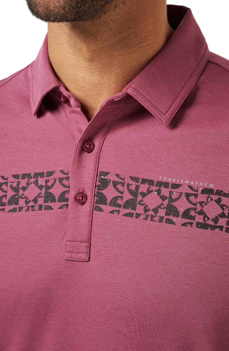 TravisMathew Bungee Jump Polo, Alternate, color, Damson