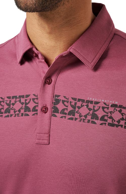 Travismathew Bungee Jump Polo In Purple