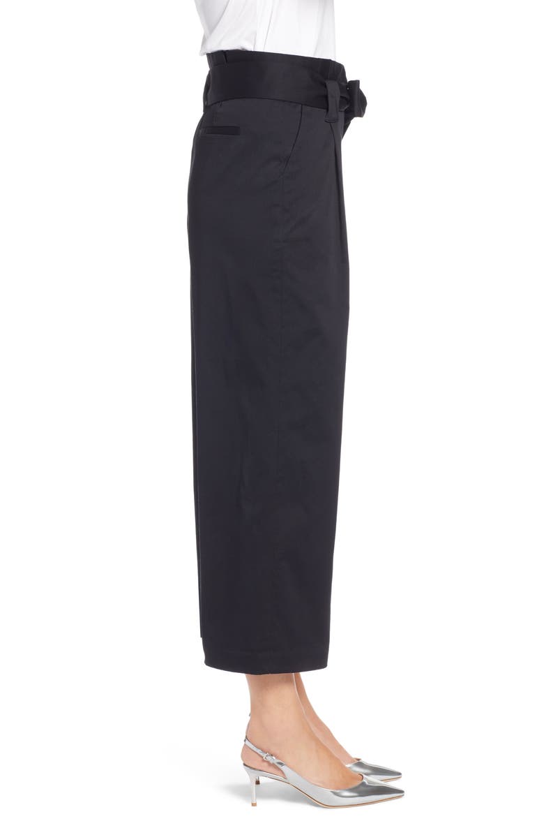 Halogen<sup>®</sup> Paperbag Waist Belted Wide Leg Crop Pants, Alternate, color, 