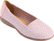 Comfortview The Bethany Stretch Woven Slip On Flat