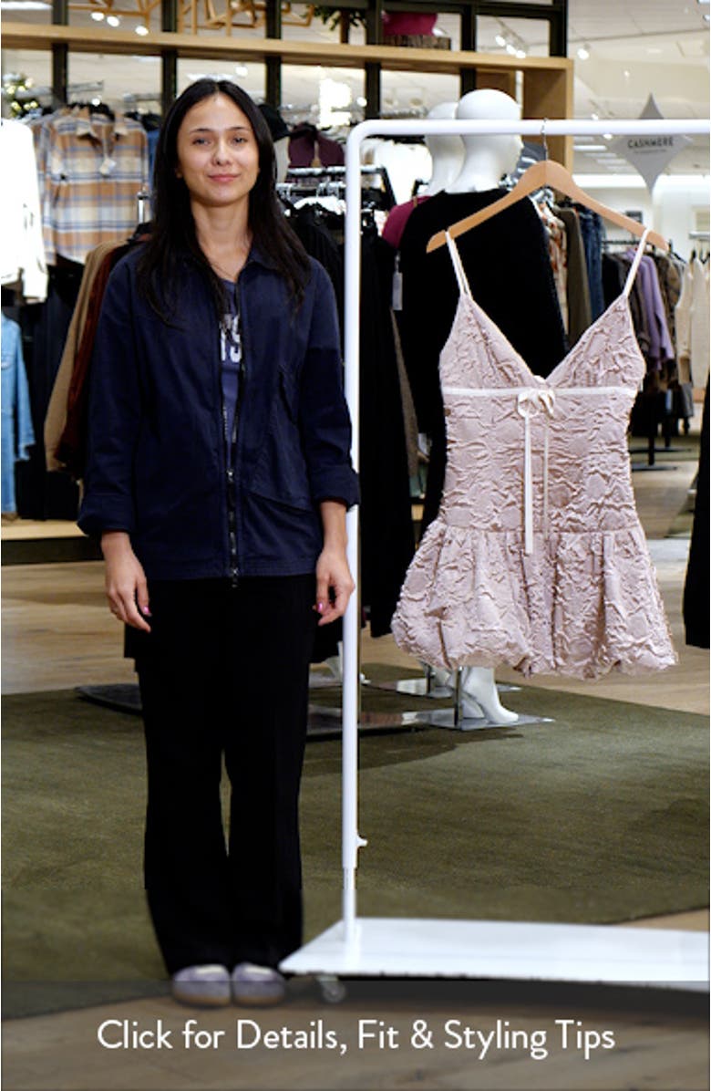 Bubble Skirt Satin Minidress, sales video thumbnail