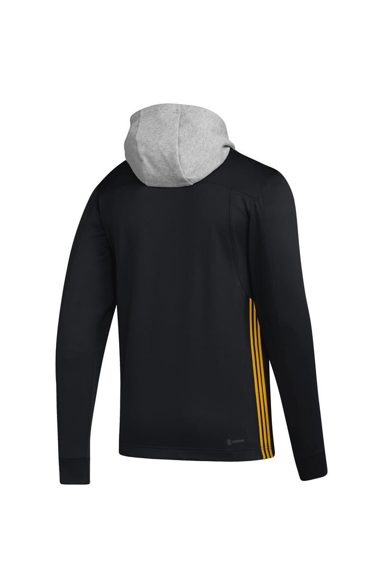 adidas Men's adidas Black Boston Bruins Refresh Skate Lace AEROREADY Pullover Hoodie, Alternate, color, 