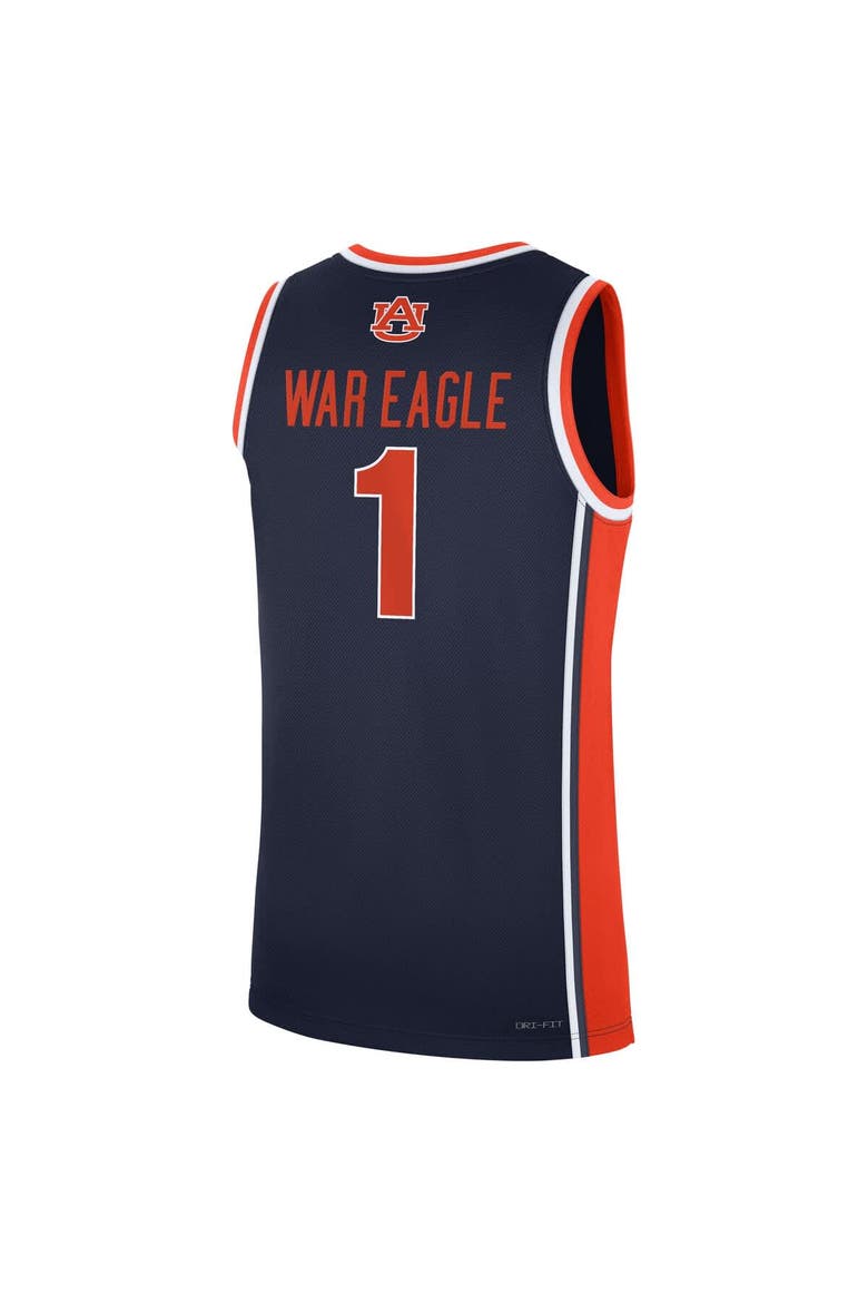 Youth Nike # Navy Auburn Tigers Replica Basketball Jersey, Alternate, color, Navy