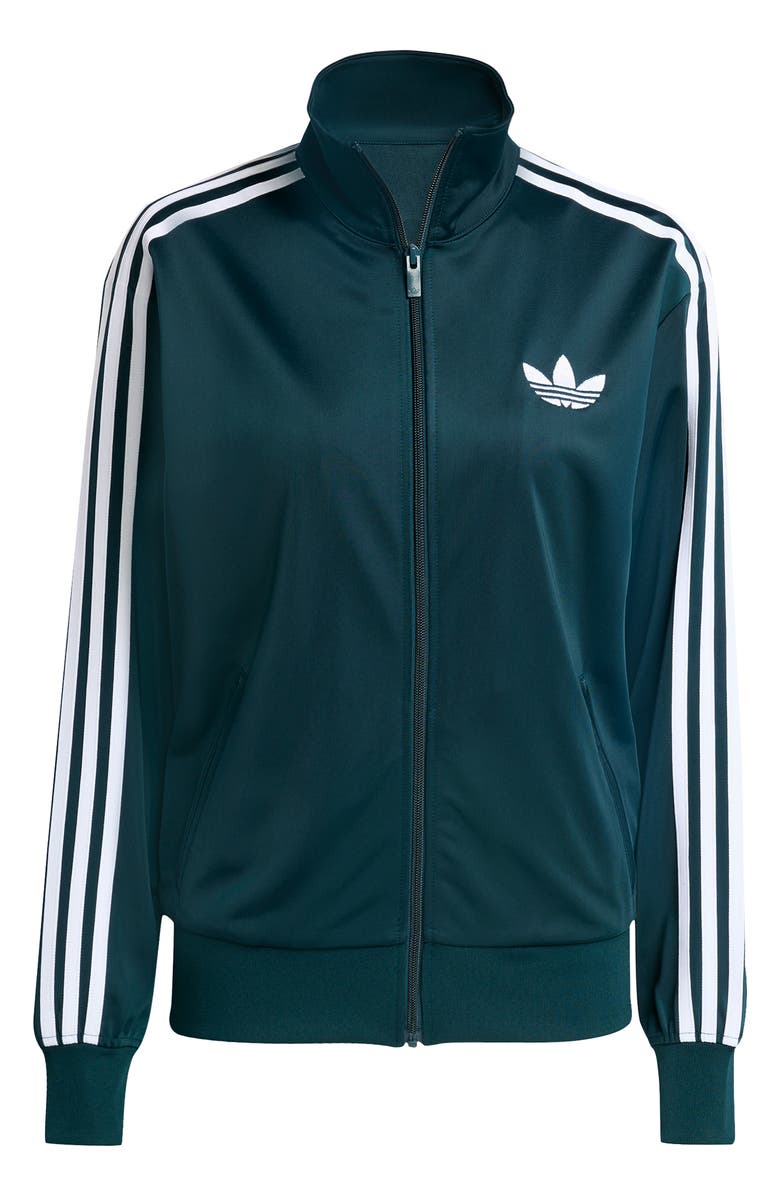 adidas Firebird Recycled Polyester Track Jacket, Alternate, color, Aurora Ivy/ White