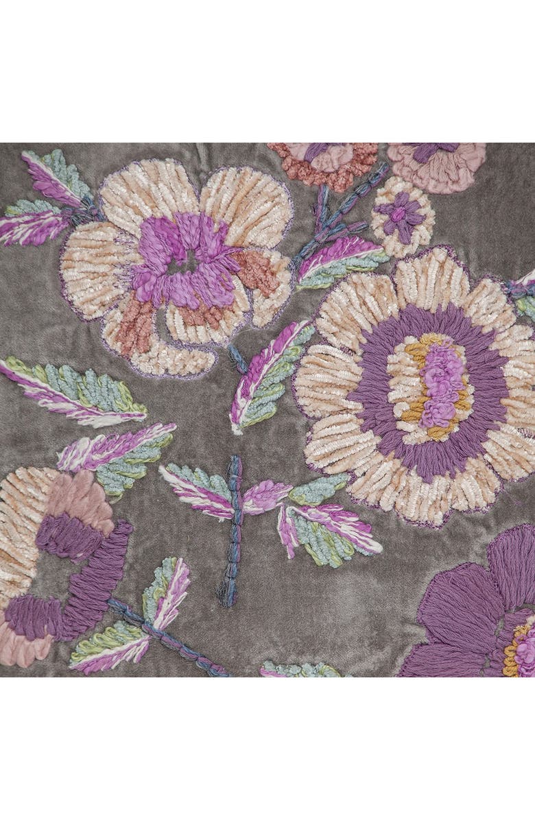 PARKLAND COLLECTION Penelope Transitional Beige Pillow Cover With Poly Insert, Alternate, color, Taupe