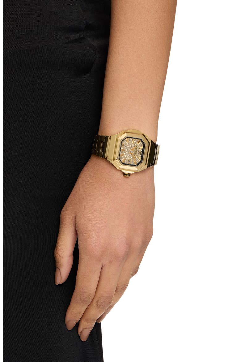 Shift Bracelet Watch, 38.5mm x 40mm, Alternate, color, IP YELLOW GOLD
