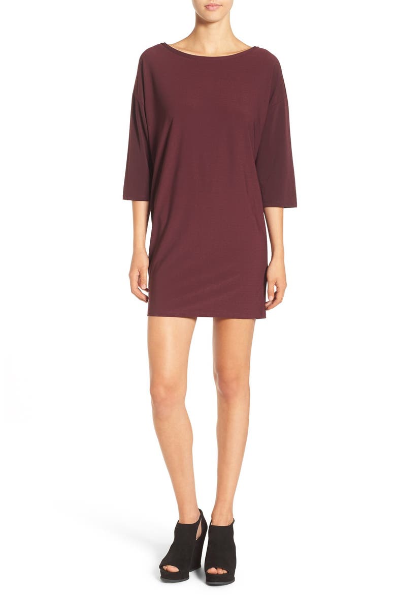 Dolman Dress, Main, color, BURGUNDY STEM